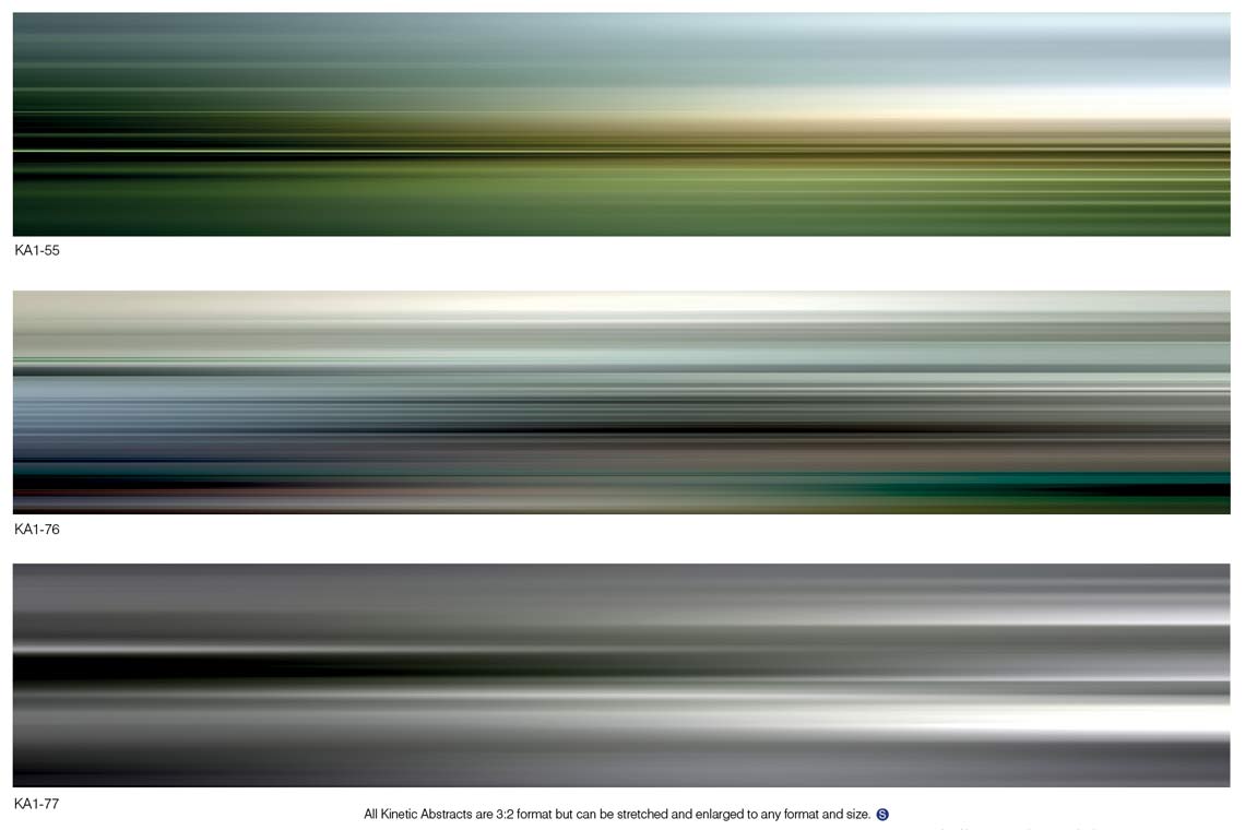 Kinetic Abstracts Printed on Glass